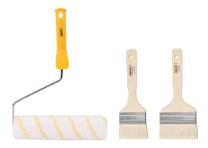 DELI σετ βαφής DL528003, ρολό με λαβή/2x πινέλα, 230mm, 50/100mm, 3τμχ