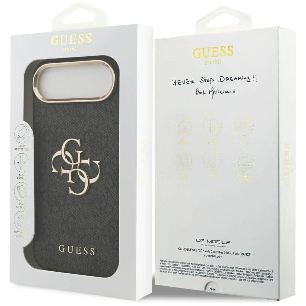 Θήκη Guess 4G Big 4G Classic Logo για iPhone Air μαύρο χρυσό - Image 8