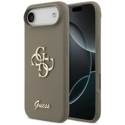 Θήκη Guess Silicone Big 4G Script για iPhone 17 Air Brown