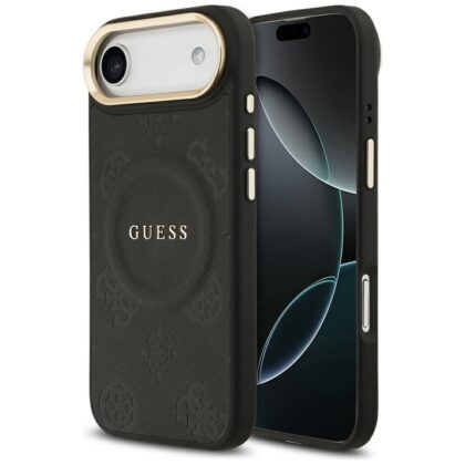 Guess Peony Hot Stamp MagSafe - θήκη για Apple iPhone Air - Μαύρο