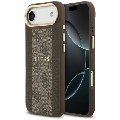Guess 4G Stripe MagSafe - θήκη για Apple iPhone 17 Air - Καφέ