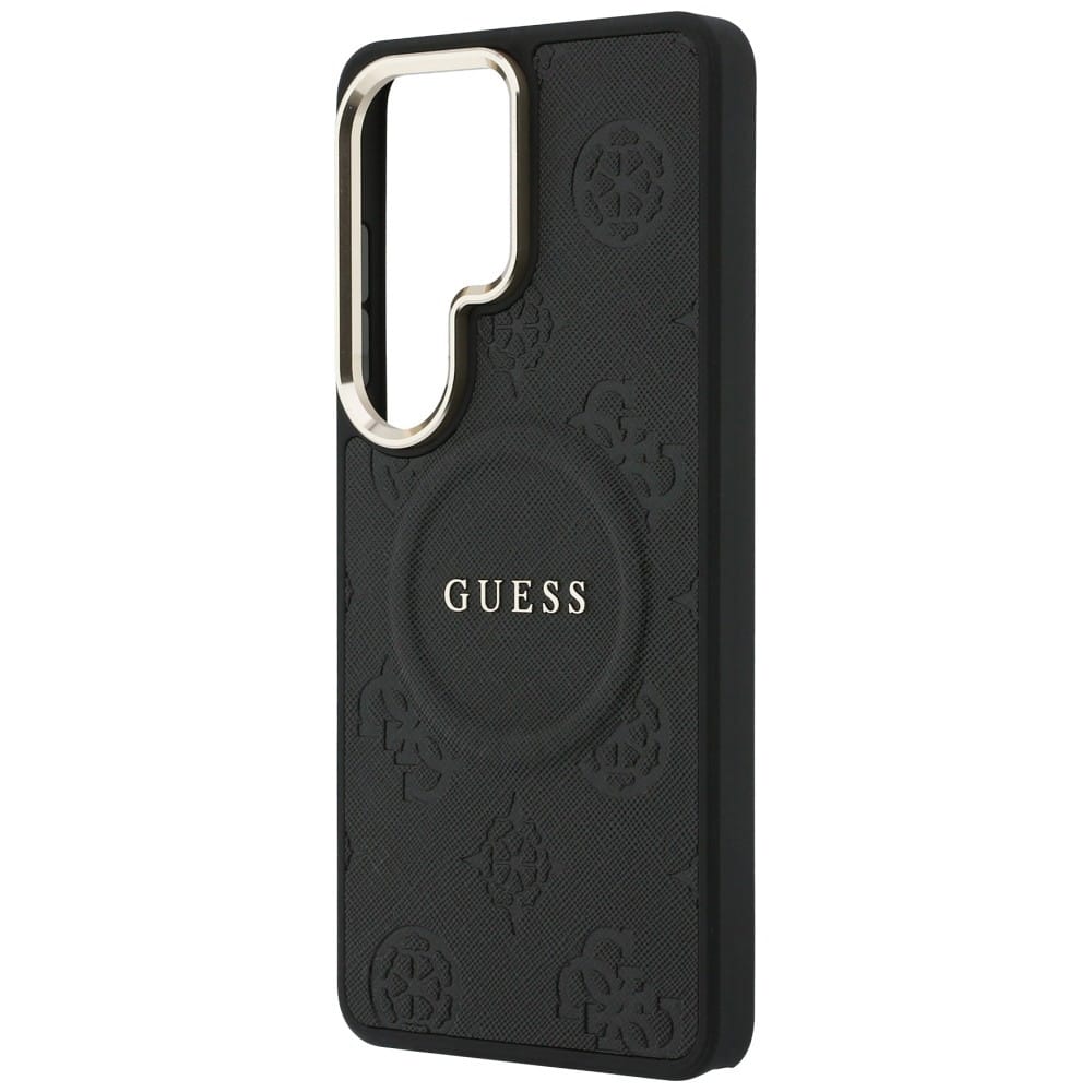 Guess Saffiano Peony Embossed Ring - θήκη για Samsung Galaxy S26 Ultra - Μαύρο - Image 6