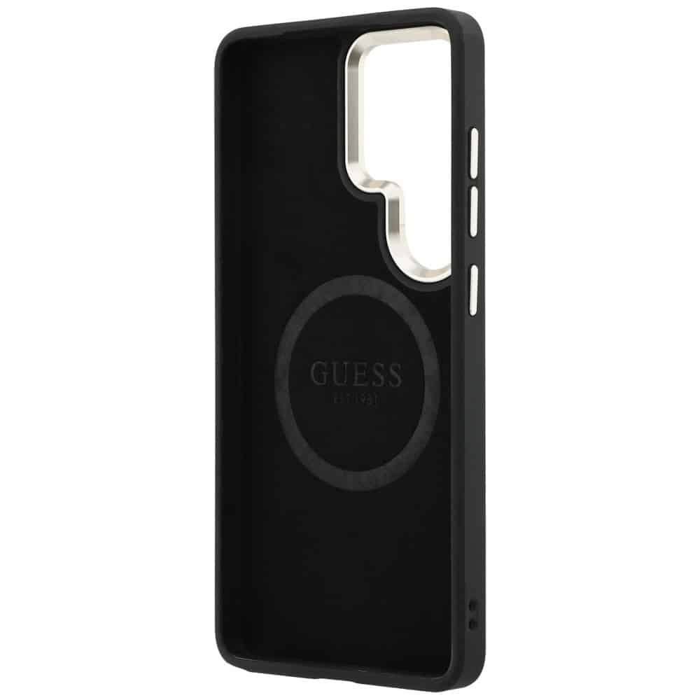 Guess Saffiano Peony Embossed Ring - θήκη για Samsung Galaxy S26 Ultra - Μαύρο - Image 7