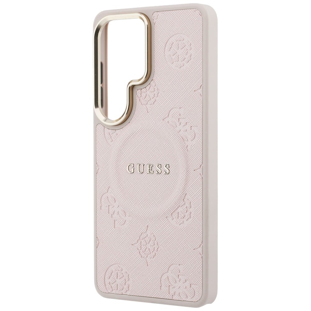 Guess Saffiano Peony Embossed Ring - θήκη για Samsung Galaxy S26 Ultra - Ροζ - Image 6