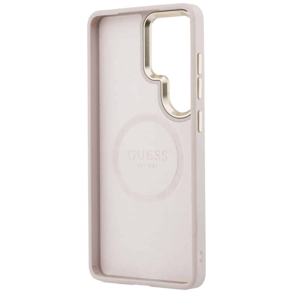 Guess Saffiano Peony Embossed Ring - θήκη για Samsung Galaxy S26 Ultra - Ροζ - Image 7