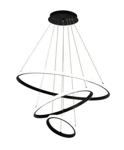 POWERTECH LED φωτιστικό οροφής HLL-0105, 44W, 4000K, 60x60cm, μαύρο