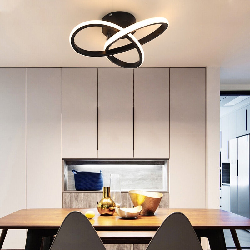 POWERTECH LED φωτιστικό οροφής HLL-0113, 18W, 4000K, 26x26x12cm, μαύρο - Image 2