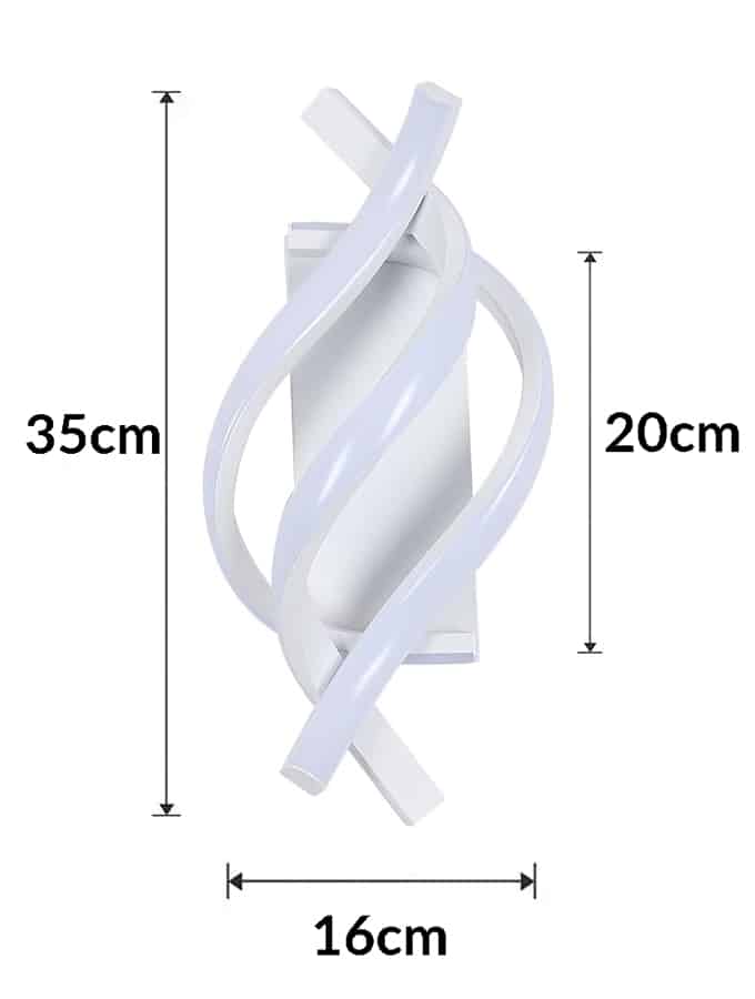 POWERTECH LED φωτιστικό τοίχου HLL-0168, 12W, 4000K, 960lm, λευκό - Image 4