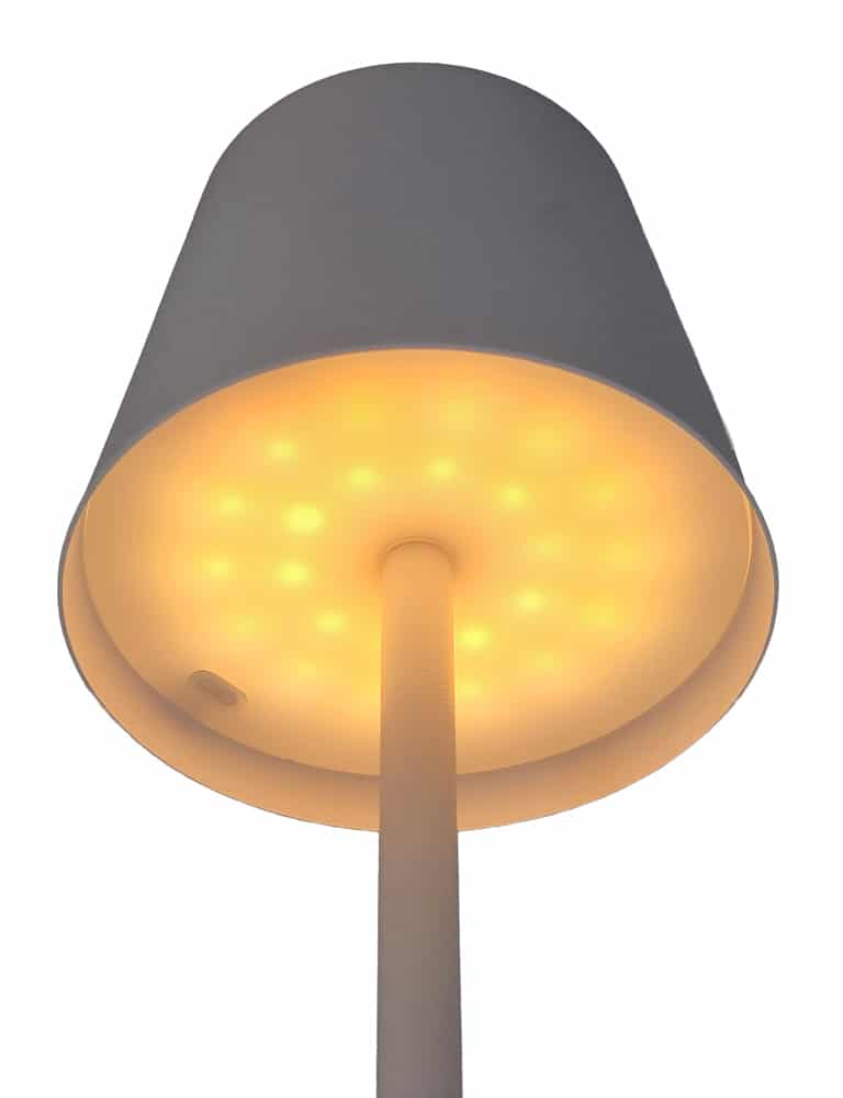 POWERTECH LED επιτραπέζιο φωτιστικό HLL-0194, ρυθμιζόμενο, επαναφορτιζόμενο, λευκό - Image 4