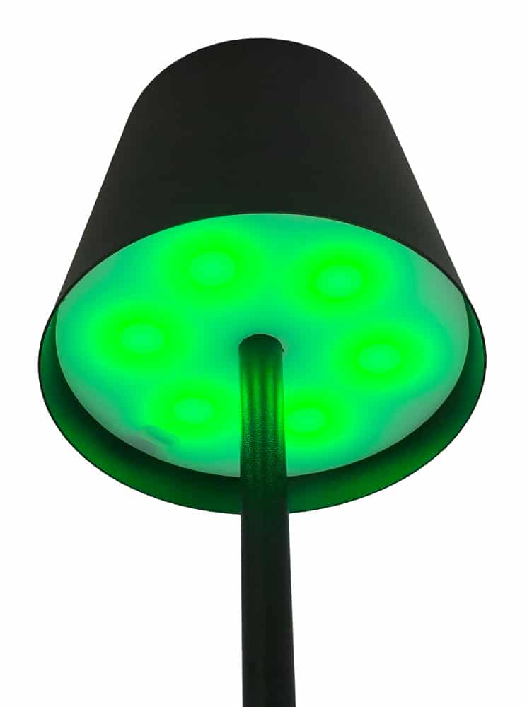 POWERTECH LED επιτραπέζιο φωτιστικό HLL-0195, RGB, ρυθμιζόμενο, επαναφορτιζόμενο, μαύρο - Image 4