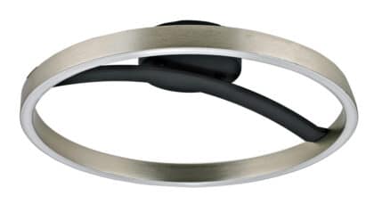 POWERTECH LED φωτιστικό οροφής HLL-0200, 29W, 4000K, Φ38x10cm, ασημί/μαύρο