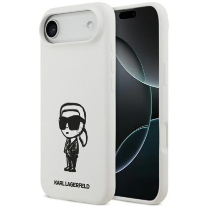 Karl Lagerfeld Σιλικόνης Karl Sketch & Logo MagSafe - θήκη για Apple iPhone Air - Λευκό