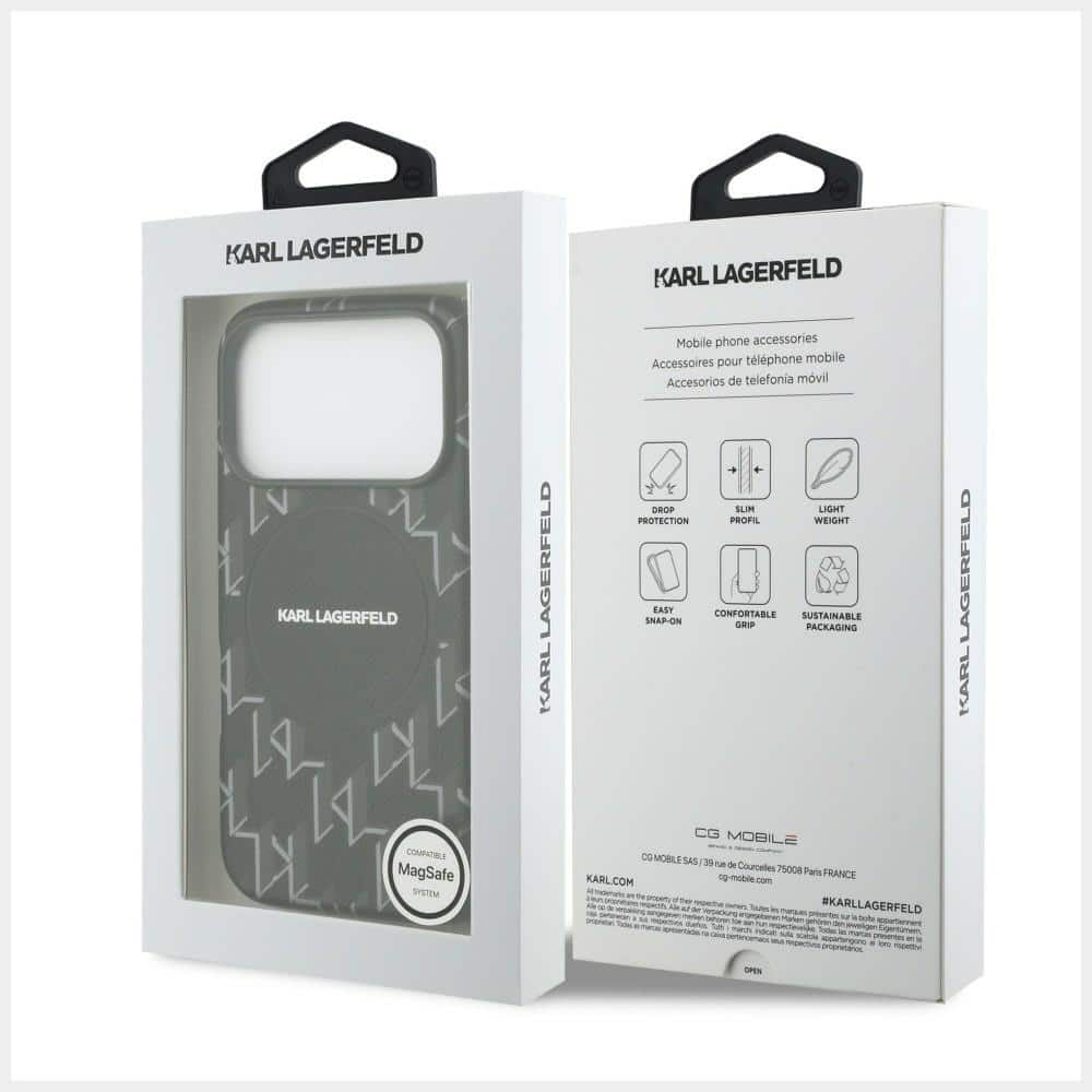 Karl Lagerfeld Monogram Logo - θήκη για Apple iPhone 17 Pro - Μαύρο - Image 8