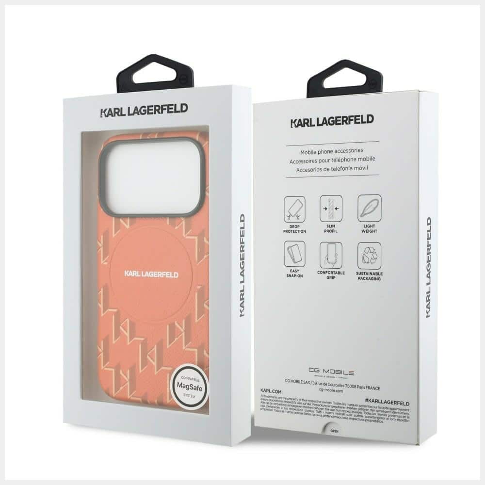 Karl Lagerfeld Monogram Logo - θήκη για Apple iPhone 17 Pro - Πορτοκαλί - Image 8