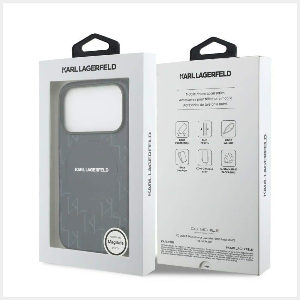 Karl Lagerfeld Monogram Logo - θήκη για Apple iPhone 17 Pro - Μπλε - Image 8