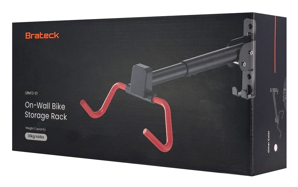 BRATECK επιτοίχια βάση ποδηλάτου LBM13-01, έως 30kg, μαύρη - Image 10