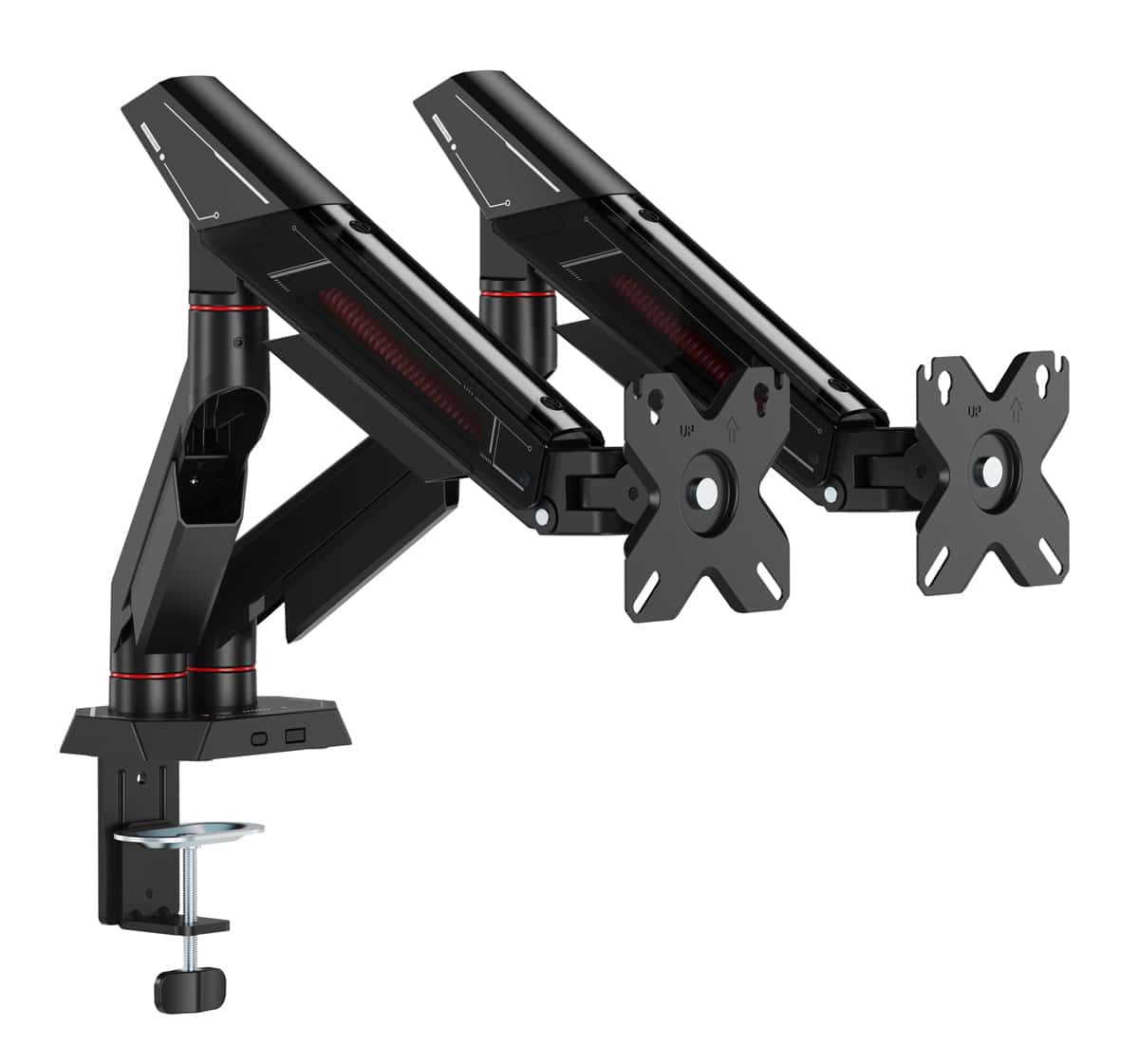BRATECK βάση γραφείου για 2x οθόνες LDT114-C024, 17-35", έως 12kg - Image 3