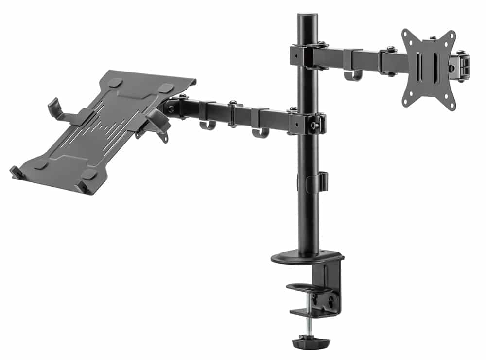 BRATECK βάση γραφείου οθόνης LDT66-C024ML, 17-32", έως 9kg, με θέση για laptop - Image 5