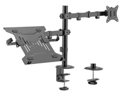 BRATECK βάση γραφείου οθόνης LDT66-C024ML, 17-32", έως 9kg, με θέση για laptop