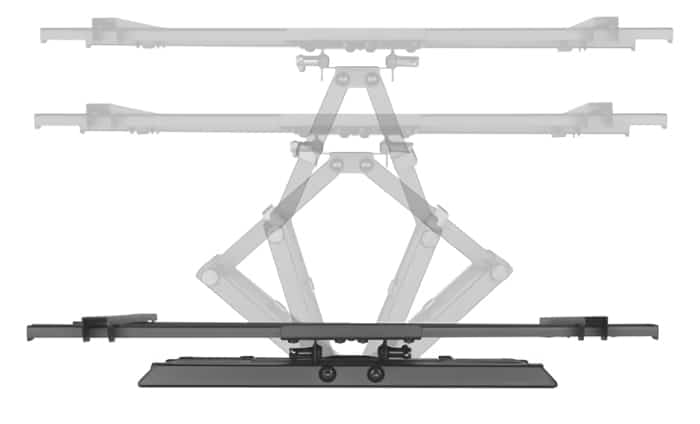 BRATECK επιτοίχια βάση τηλεόρασης LPA61-466, 37-80", έως 60kg, full motion - Image 3