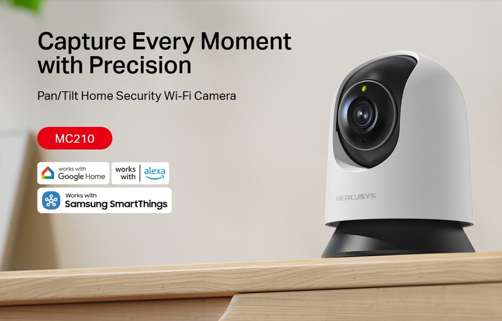 MERCUSYS smart κάμερα MC210, 2K/3MP, WiFi, PTZ, SD, EU/1.0 - Image 2