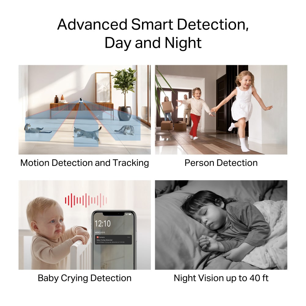 MERCUSYS smart κάμερα MC210, 2K/3MP, WiFi, PTZ, SD, EU/1.0 - Image 5