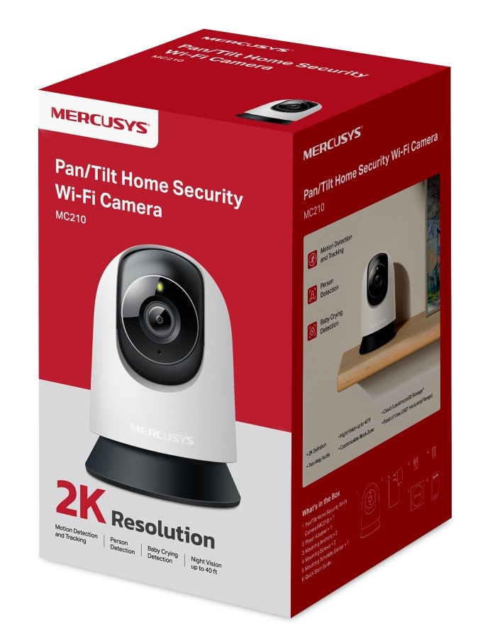 MERCUSYS smart κάμερα MC210, 2K/3MP, WiFi, PTZ, SD, EU/1.0 - Image 9
