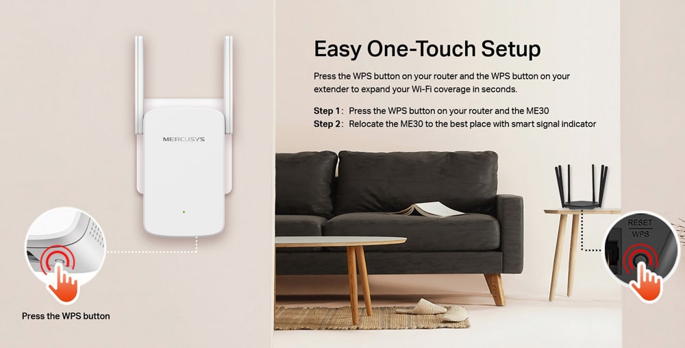 Επέκταση εμβέλειας Wi-Fi MERCUSYS ME30, 1200Mbps, Έκδ. 1.0 - Image 6