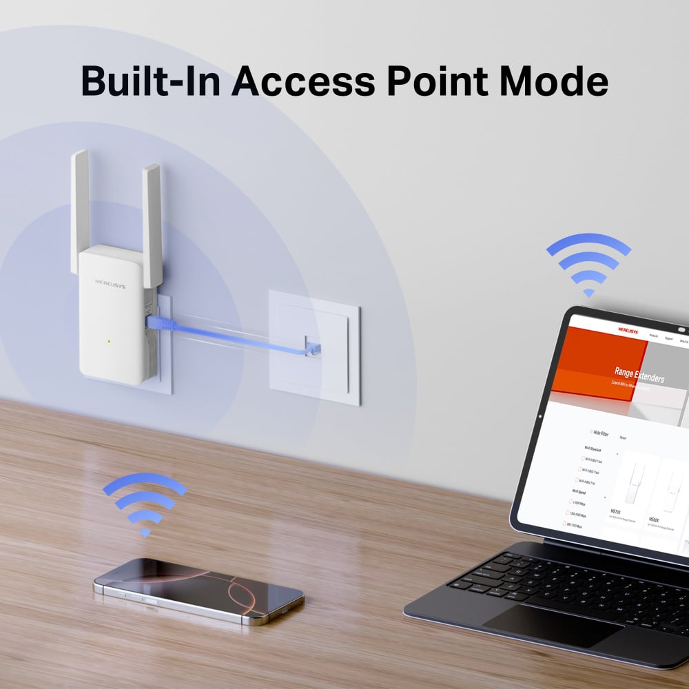 Επέκταση εμβέλειας MERCUSYS ME80X, WiFi 6, 3000Mbps AX3000, V1.0 - Image 7