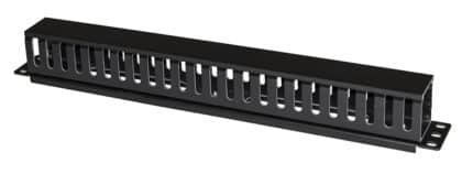 POWERTECH cable management NETW-0048 για rack 19"/1U, πλαστικό, μαύρο