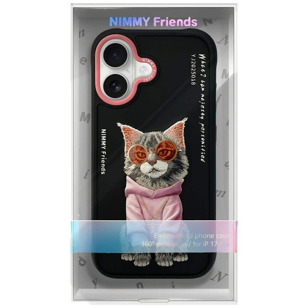 Nimmy Glasses Cool Cat - θήκη για Apple iPhone 17 - Μαύρο - Image 7