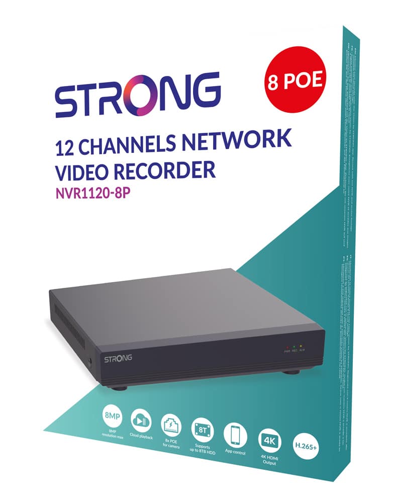 STRONG NVR καταγραφικό NVR1120-8P, 8MP/4K, H.265+, 8 PoE κανάλια - Image 5