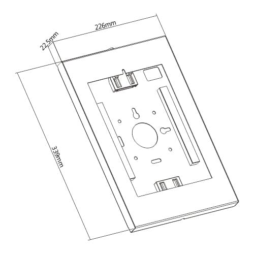 BRATECK επιτοίχια βάση tablet PAD34-01, αντικλεπτική, 9.7-11", λευκή - Image 6