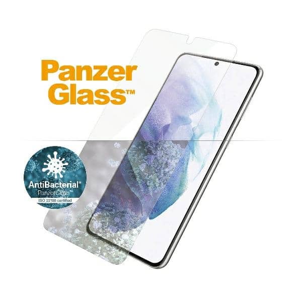 PanzerGlass E2E Μικροθραυσμάτων Sam S21+G996 Θήκη φιλική για δακτυλικά αποτυπώματα, αντιβακτηριδιακή, μπλε/μαύρη - Image 3