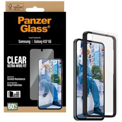 PanzerGlass εξαιρετικά φαρδύ σκληρυμένο γυαλί για Samsung Galaxy A37 5G