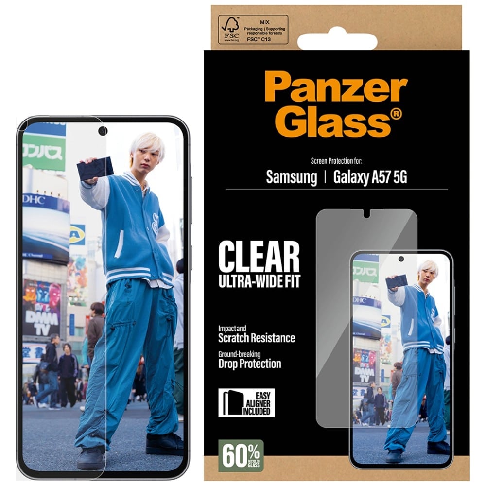 PanzerGlass εξαιρετικά φαρδύ σκληρυμένο γυαλί για Samsung Galaxy A57 5G - Image 2