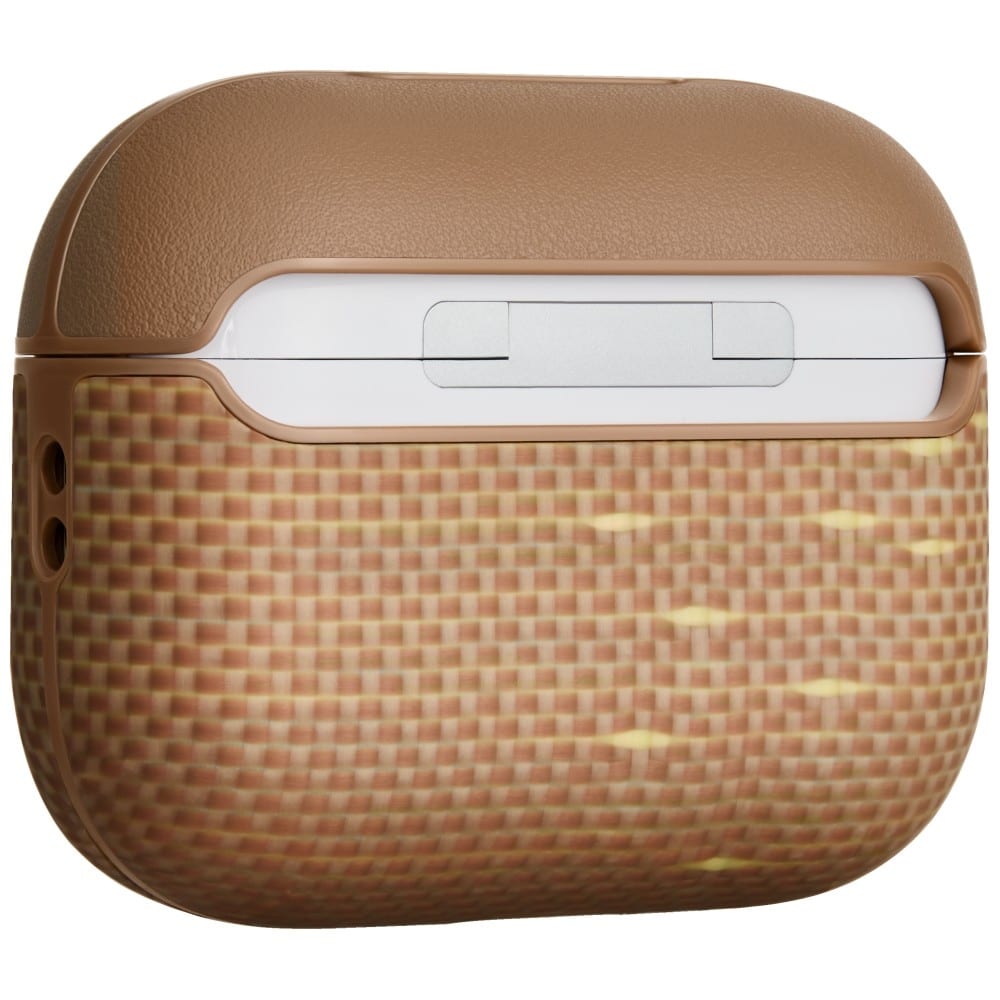 Θήκη PITAKA από ίνες αραμιδίου για AirPods Pro 3 χρυσή λάμψη - Image 3