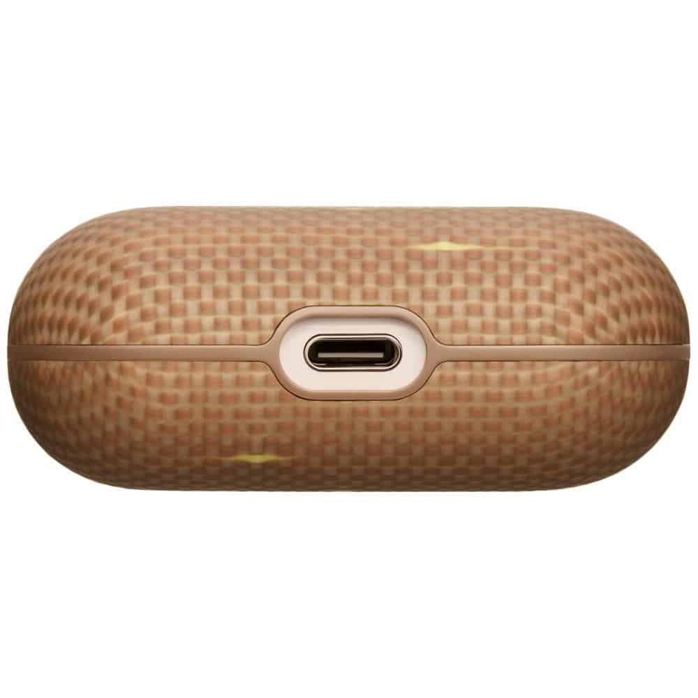 Θήκη PITAKA από ίνες αραμιδίου για AirPods Pro 3 χρυσή λάμψη - Image 6