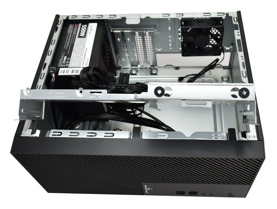 POWERTECH PC Case PT-1101 με 550W PSU, Micro-ATX, 265x168x353mm, μαύρο - Image 5