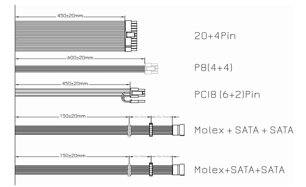 POWERTECH τροφοδοτικό για PC PT-1169, 700W, ATX, 140mm Fan - Image 5