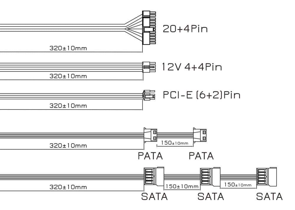 POWERTECH τροφοδοτικό PC PT-1310, 600W, ATX, 120mm Fan - Image 5