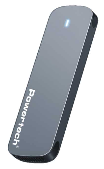 POWERTECH θήκη για M.2 SATA/NVMe SSD PT-1375, 10Gbps, γκρι