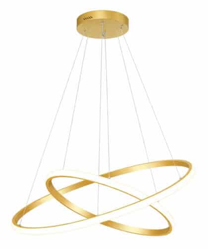 POWERTECH LED φωτιστικό οροφής PT-1526, 25W, 4000K, Φ40x120cm, χρυσό
