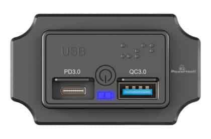 POWERTECH πρίζα USB για σκάφη & οχήματα PTL-009, USB & USB-C, 36W