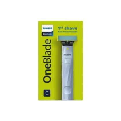 Ξυριστική μηχανή Philips OneBlade 1ο ξύρισμα με λεπίδα αντιτριβής QP1324/20 Μπλε EU