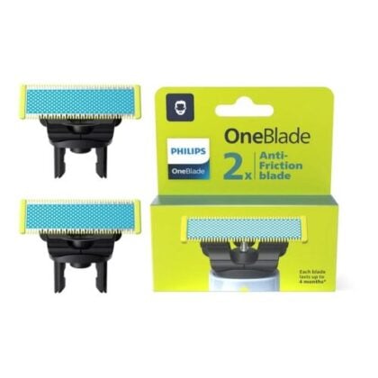 Ξυριστική μηχανή Philips OneBlade Ανταλλακτικές λεπίδες (Αντιτριβικές) QP225/50 (2 τεμάχια) Γκρι Eu