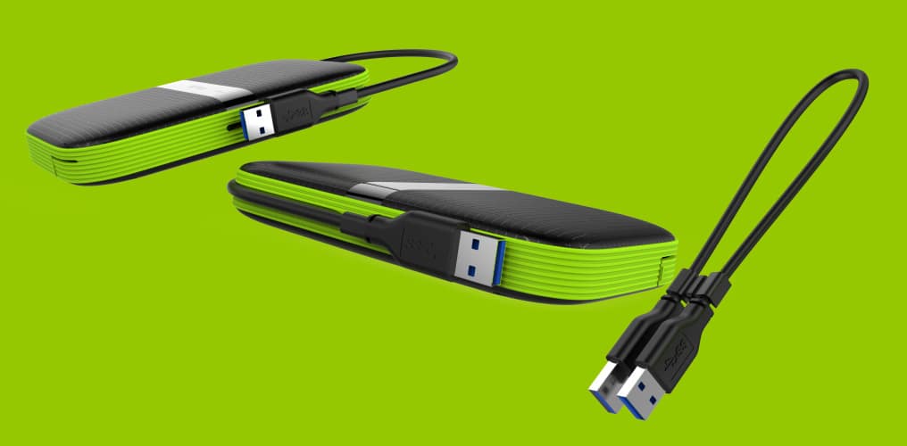 SILICON POWER εξωτερικός HDD Armor A60, 2TB, USB 3.2, πράσινος - Image 2