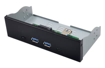 Πρόσοψη POWERTECH 5,25" σε 2 θύρες USB 3.1 & 2 θύρες USB-C, VL820