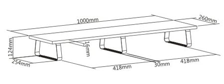 BRATECK επιτραπέζια βάση για 2x οθόνες/laptop STB-112, 13-32", έως 20kg, μαύρη - Image 4