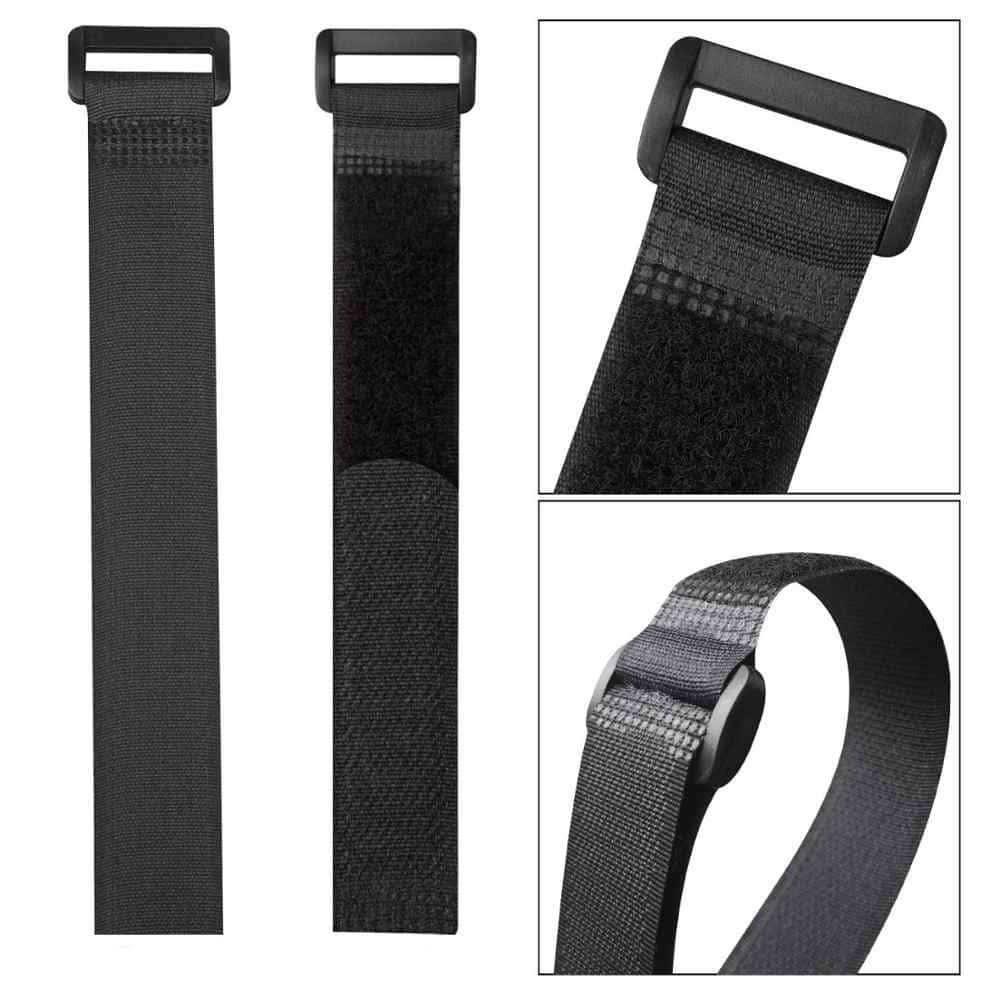 POWERTECH ιμάντας τύπου velcro TIES-026, 45x2cm, μαύρος, 10τμχ - Image 4